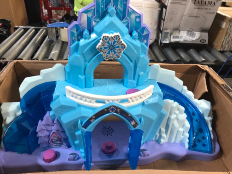 Photo 2 of Disney Frozen Toys, Fisher-Price Little People Toddler Playset With Elsa & Olaf Toys Lights & Music, Elsa's Ice Palace, Frustration-Free Packaging SIOC/FFP