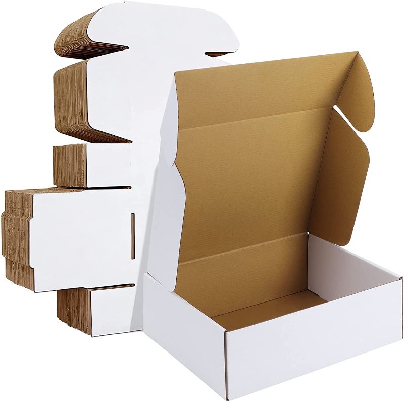 Photo 1 of 12x9x4 inches Shipping Boxes Set of 20, White