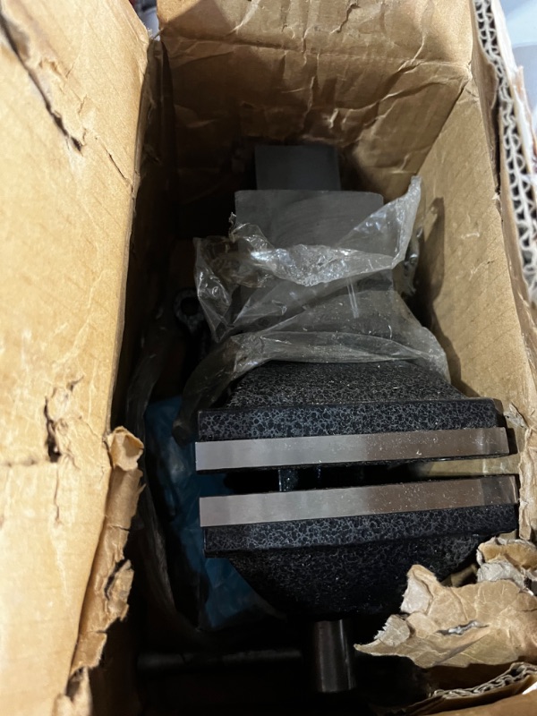 Photo 1 of Housolution Bench Vise 4 Inch, 360°Swivel Base Bench Clamp with 100mm Vise Jaw4in Black/Blue