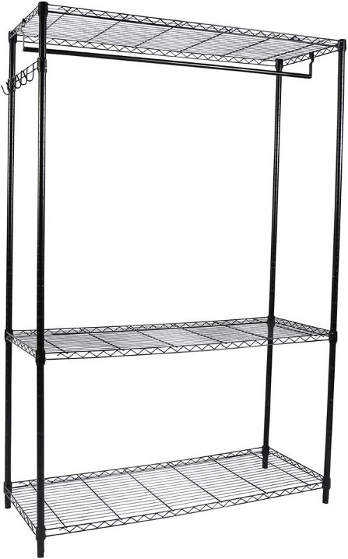 Photo 1 of **PARTS ONLY**
JS Home 3-Shelf Garment Rack 