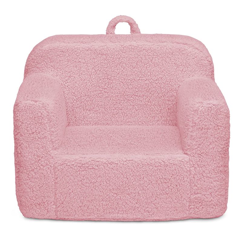 Photo 1 of Delta Children Cozee Sherpa Chair, foam, Pink