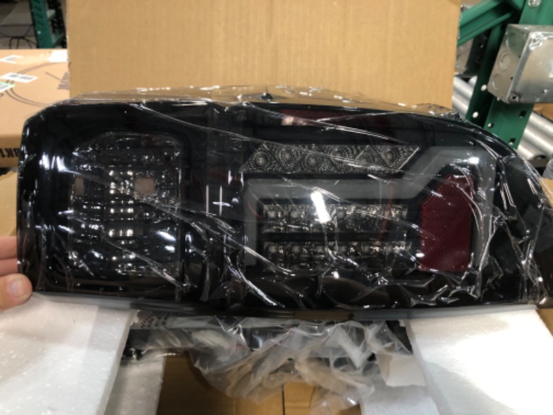 Photo 2 of CPW Tail Lights LED Tube Bar Tail Lights (Black/Clear Lens-Red Retro Reflector)