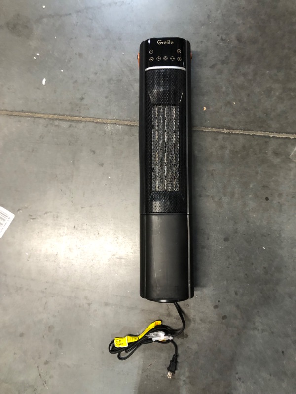 Photo 2 of *PARTS ONLY!** Grelife 24" Space Heater, 75° Oscillating Electric Heater with Remote