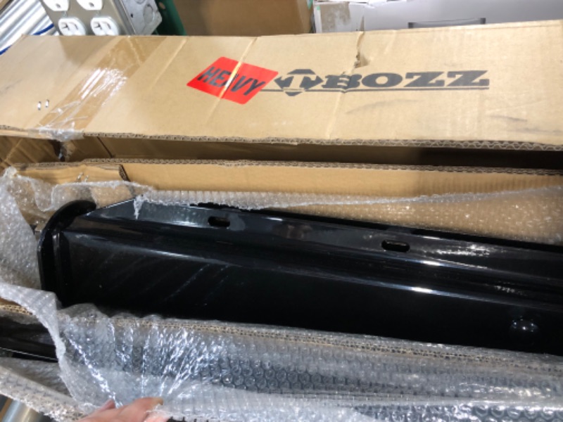 Photo 1 of TBOZZ Black Straight Spring Loaded Mud Flap Hanger 2.5" Bolt Spacing,30" Length