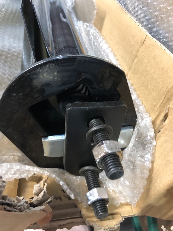 Photo 1 of TBOZZ Black Straight Spring Loaded Mud Flap Hanger 2.5" Bolt Spacing,30" Length