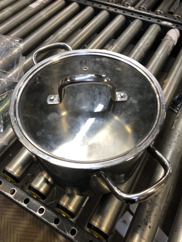 Photo 1 of 10" Stainless Steel Pot with Glass Cover