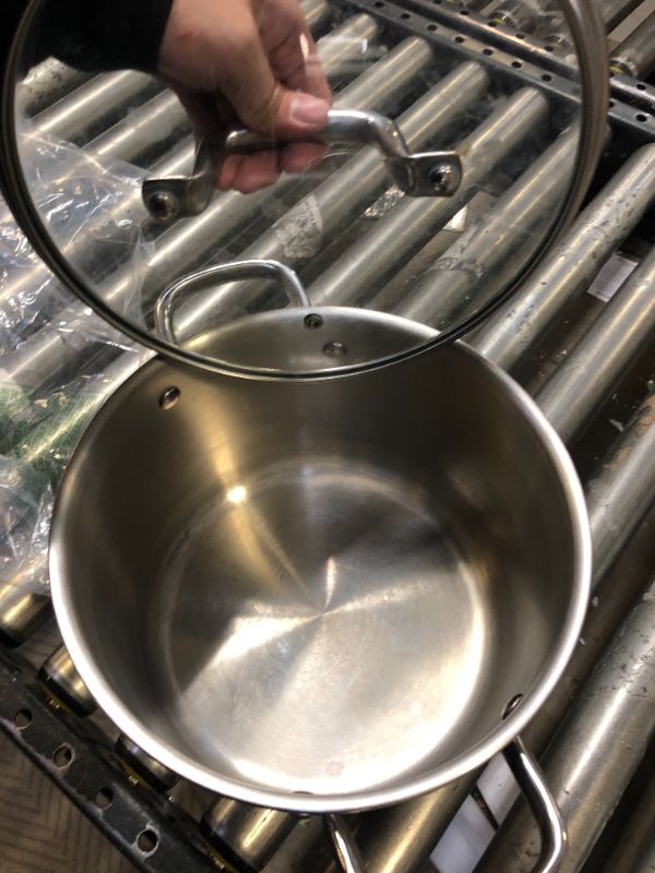 Photo 2 of 10" Stainless Steel Pot with Glass Cover