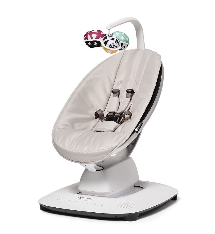 Photo 1 of 4moms MamaRoo Multi-Motion Baby Swing, Bluetooth Baby Swing with 5 Unique Motions, Grey
