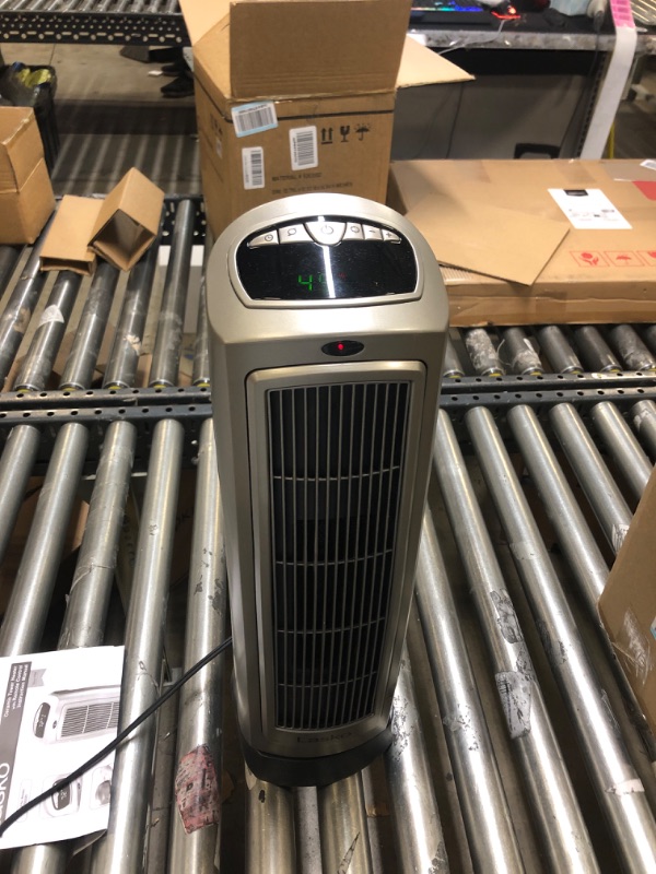 Photo 2 of Lasko 1500W Digital Ceramic Space Heater with Remote, 755320, Silver