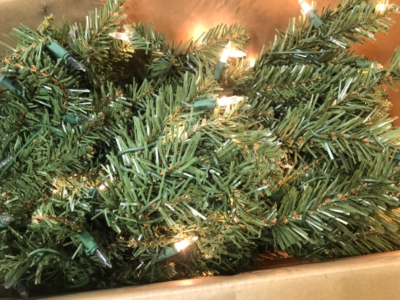 Photo 3 of 4 ft. Dunhill Fir Artificial Christmas Tree with Clear Lights