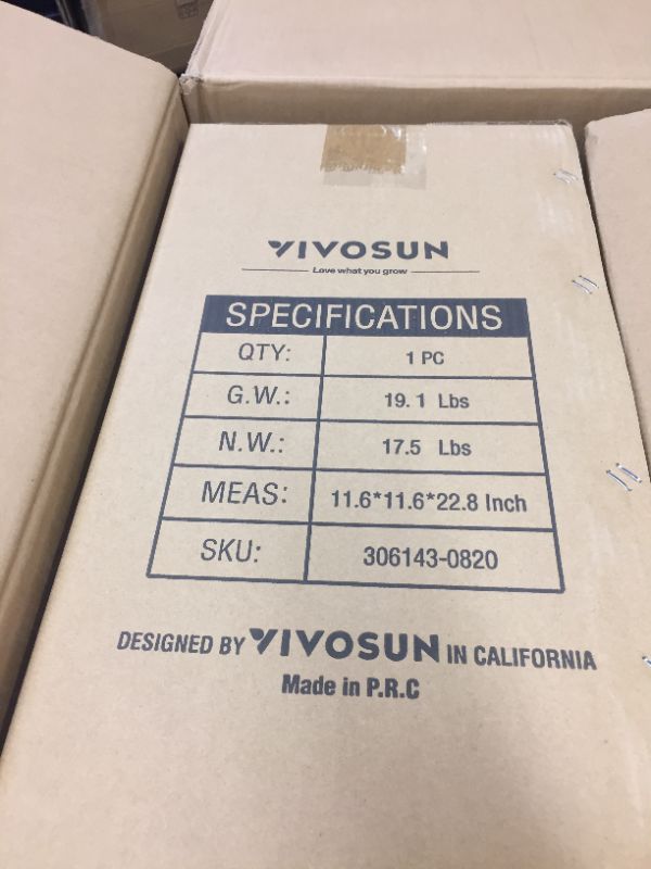 Photo 4 of VIVOSUN Air Filtration Kit: 8 Inch 740 CFM Inline Fan with Speed Controller, 8 Inch Carbon Filter and 25 Feet of Ducting Combo, Digital Hygrometer Thermometer Humidity Monitor