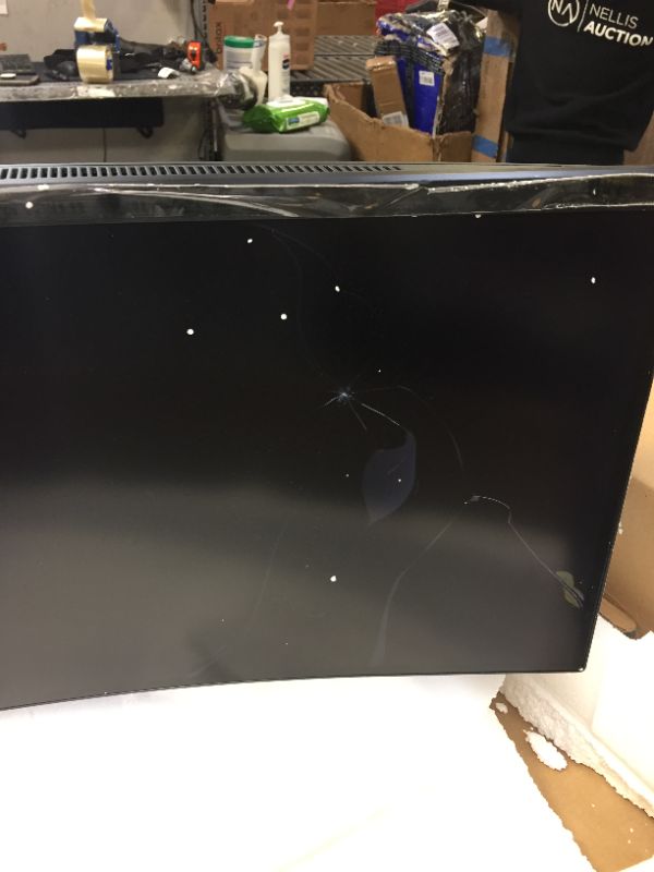 Photo 2 of SAMSUNG Odyssey CRG Series 49-Inch Dual QHD (5120x1440) Gaming Monitor, 120Hz, Curved, QLED, HDR, Height Adjustable Stand, Radeon FreeSync (LC49RG90SSNXZA) 49-inch Dual PARTS ONLY -SCREEN IS BROKEN 