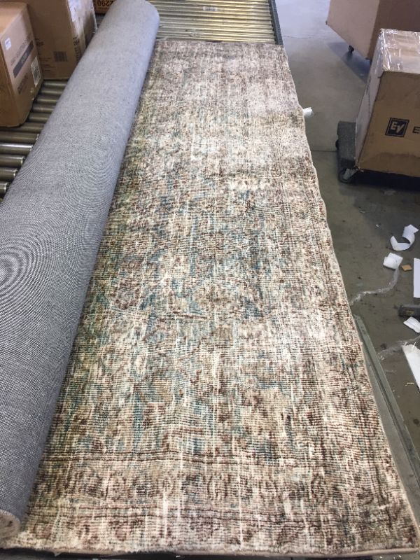 Photo 2 of Amber Lewis x Loloi Morgan Collection MOG-04 Sea / Sage, Traditional 7'-3" x 9'-3" Area Rug feat. CloudPile™ Sea / Sage 7'-3" x 9'-3"