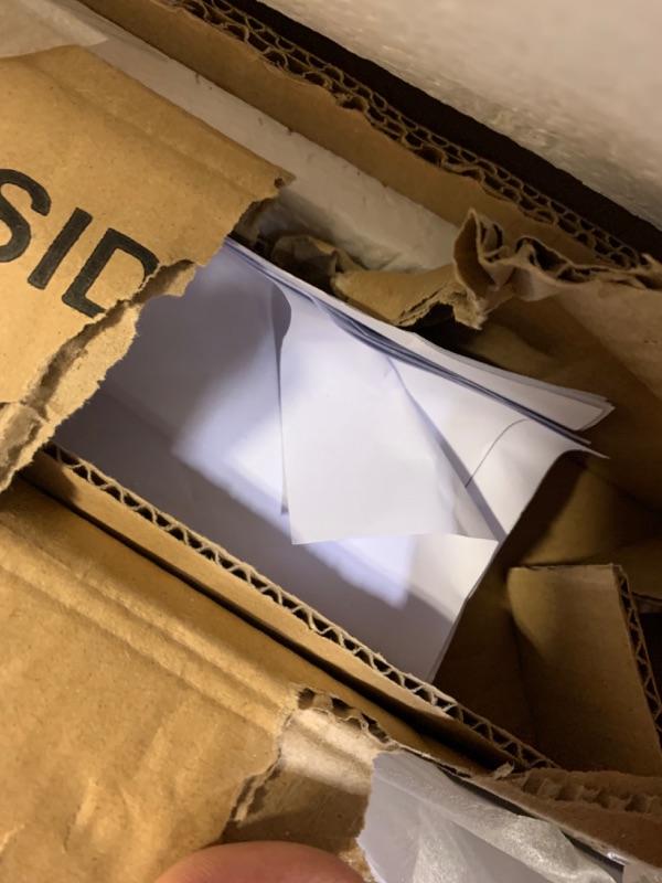 Photo 1 of **non functional** Twin Size Classic Car-Shaped Platform Bed with Wheels,White --- Box Packaging Damaged, Moderate Use, Scratches and Scuffs on Item as Shown in Pictures, Missing Parts, Missing Hardware, Selling for Parts

