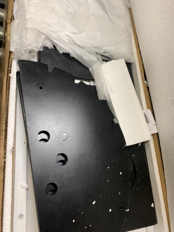 Photo 9 of **non functional** Twin Size Classic Car-Shaped Platform Bed with Wheels,White --- Box Packaging Damaged, Moderate Use, Scratches and Scuffs on Item as Shown in Pictures, Missing Parts, Missing Hardware, Selling for Parts

