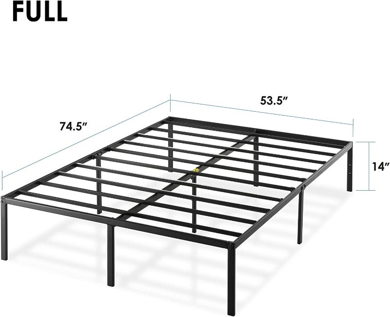 Photo 1 of Best Price Mattress 14 Inch Metal Platform Beds w/Heavy Duty Steel Slat Mattress Foundation (No Box Spring Needed), Black --- Box Packaging Damaged, Item is New

