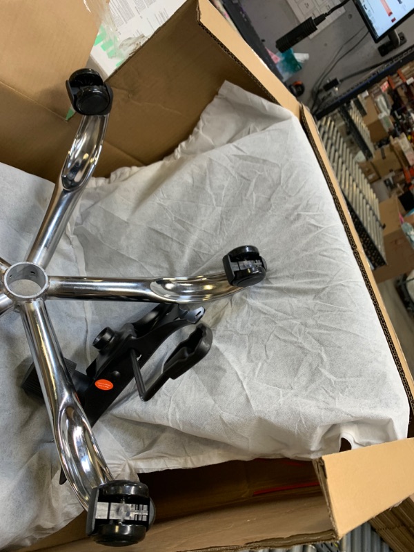 Photo 1 of Bagnold Home Office Fabric Desk Chair Dark Gray --- Box Packaging Damaged, Moderate Use, Scratches and Scuffs on Item as Shown in Pictures, Hardware Loose in Box, Missing Hardware
