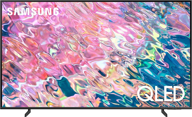 Photo 1 of SAMSUNG 70-Inch Class QLED Q60B Series - 4K UHD Dual LED Quantum HDR Smart TV with Xbox Game Pass and Alexa Built-in (QN70Q60BAFXZA, 2022 Model) --- Box Packaging Damaged, Item is New

