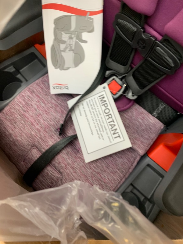 Photo 1 of Britax Grow with You ClickTight Harness-2-Booster Car Seat, Mulberry ClickTight Mulberry --- Box Packaging Damaged, Item is New
