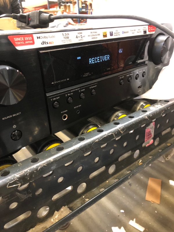 Photo 2 of Denon AVR-S570BT (2022 Model) 5.2 Channel AV Receiver - 8K Ultra HD Audio & Video, Enhanced Gaming Experience, Wireless Streaming via Built-in Bluetooth, (4) 8K HDMI Inputs, Supports eARC (LIKE NEW)----------missing some accessories- 