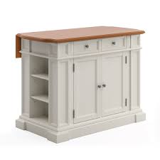 Photo 1 of Americana White Kitchen Island With Drop Leaf--SOLD FOR PARTS ONLY---missing 2 other boxes to complete item
