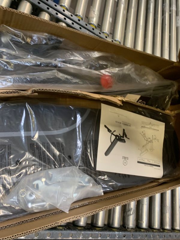 Photo 1 of ELASLE Adjustable Weight Bench - Steel Workout Bench with Flat, Incline, Vertical, Decline Settings for Bench Press, Strength Training, Work Out - Ergonomic Design - Home Gym Equipment --- Box Packaging Damaged, Item is New