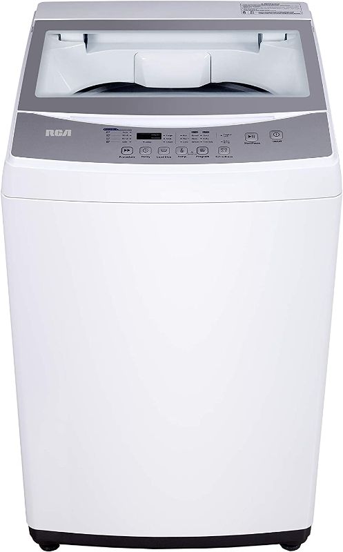 Photo 1 of RCA RPW210-C Portable Washer-LED Digital Display Panel-5 Cycles-Top Loading Design-Low Noise Washing Machine, 2.1 cu ft, White
(UNABLE TO TEST FUNCTIONALITY)