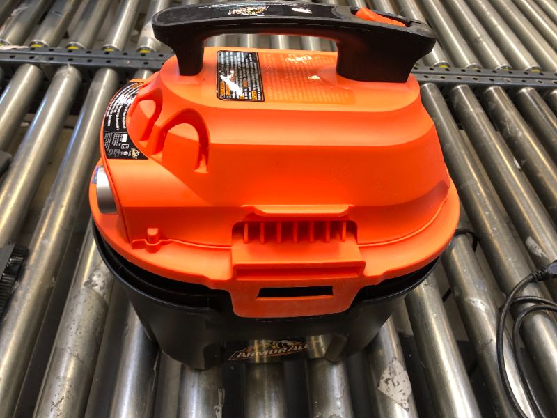 Photo 5 of Armor All, AA255 , 2.5 Gallon 2 Peak HP Wet/Dry Utility Shop Vacuum , Orange
