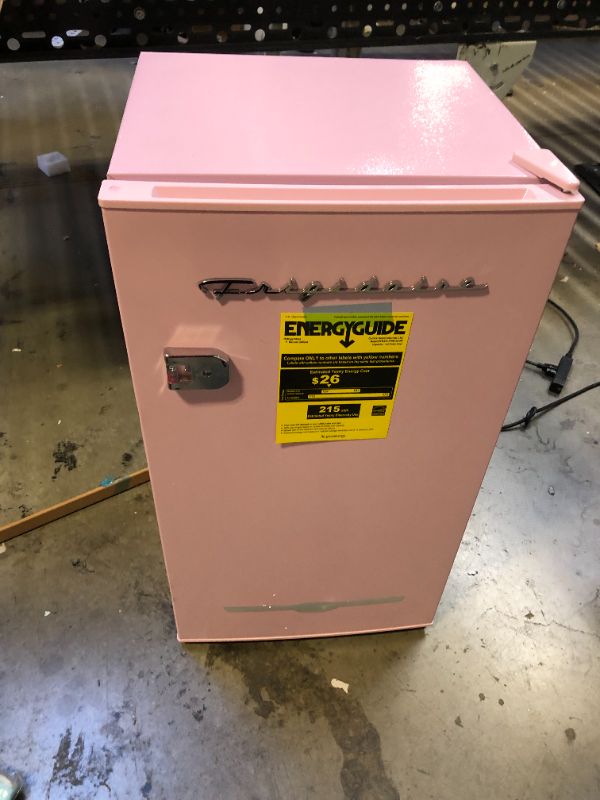 Photo 2 of Frigidaire - Retro 3.2 Cu. Ft. Mini Fridge - Pink
