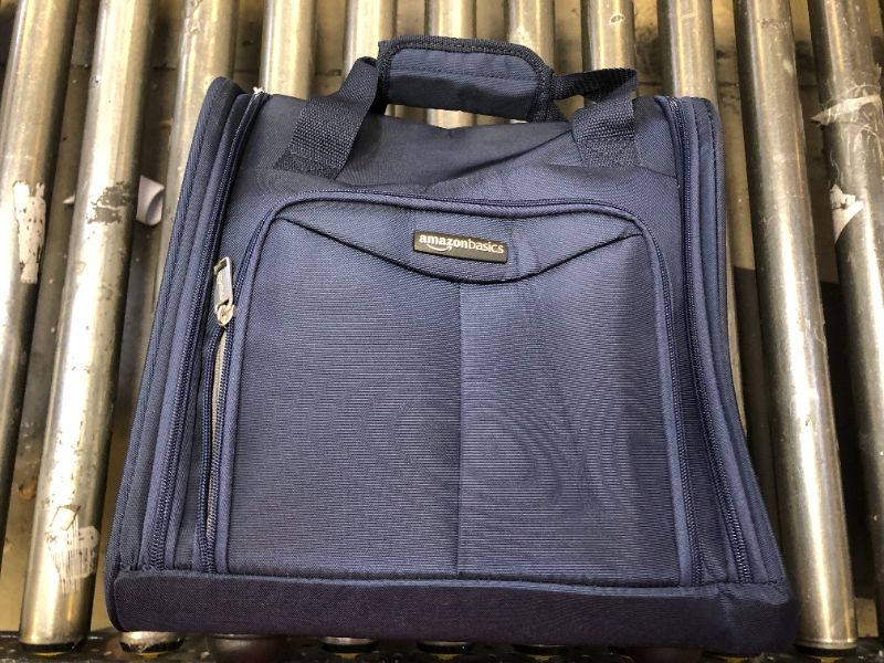 Photo 2 of Amazon Basics Underseat Carry-On Rolling Travel Luggage Bag, 14 Inches, Navy Blue
