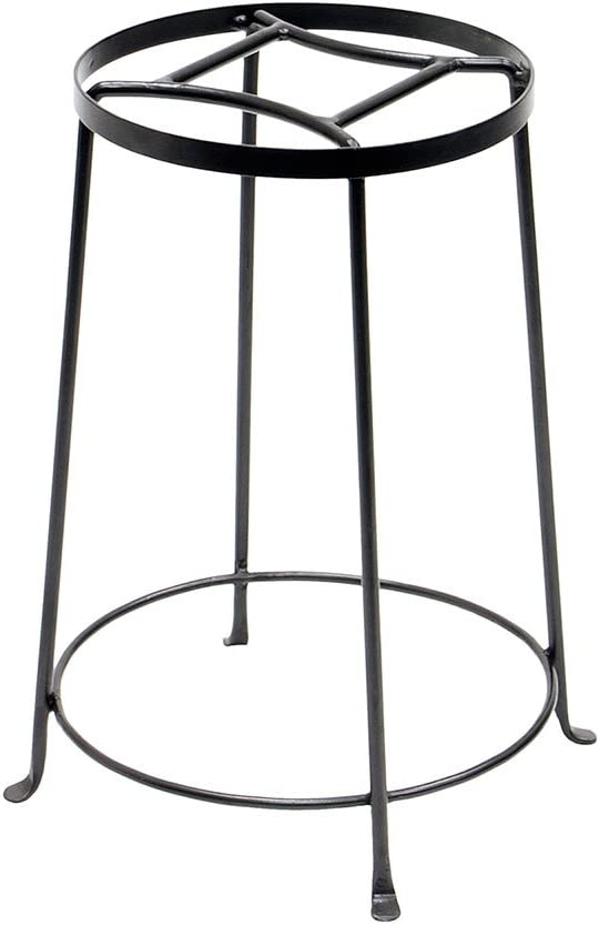 Photo 1 of Achla Designs FB-32 Argyle III Wrought Iron Plant Stand, 18" H, Graphite
