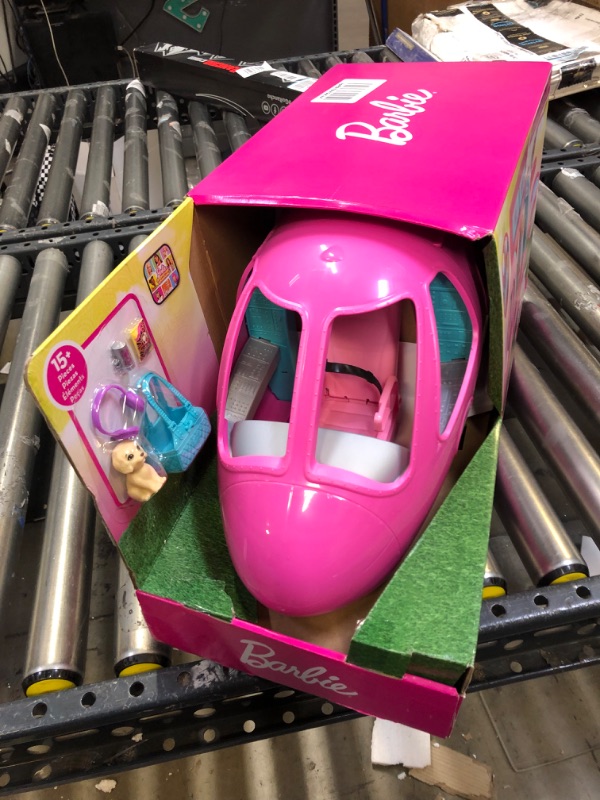 Photo 2 of Barbie Dreamplane Airplane Toys Playset with 15+ Accessories Including Puppy, Snack Cart, Reclining Seats and More Standard