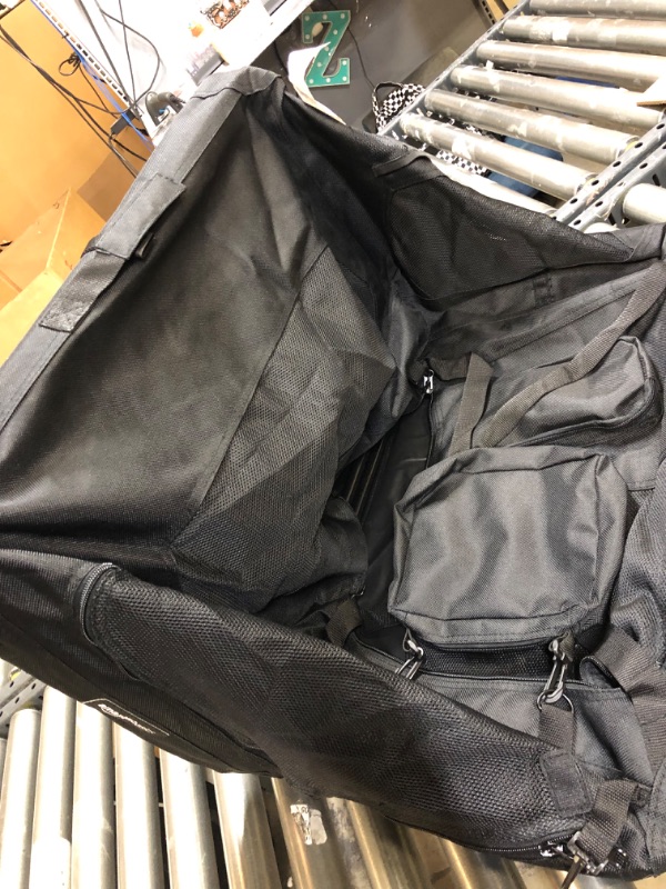 Photo 1 of Amazon Basics Premium Folding Portable Soft Pet Dog Crate Carrier Kennel BLACK---there is some pet hair on the item 