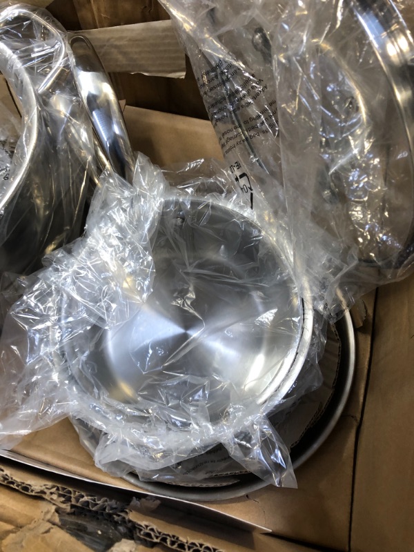 Photo 1 of Cook N Home 7-Piece Tri-Ply Clad Stainless Steel Cookware Set