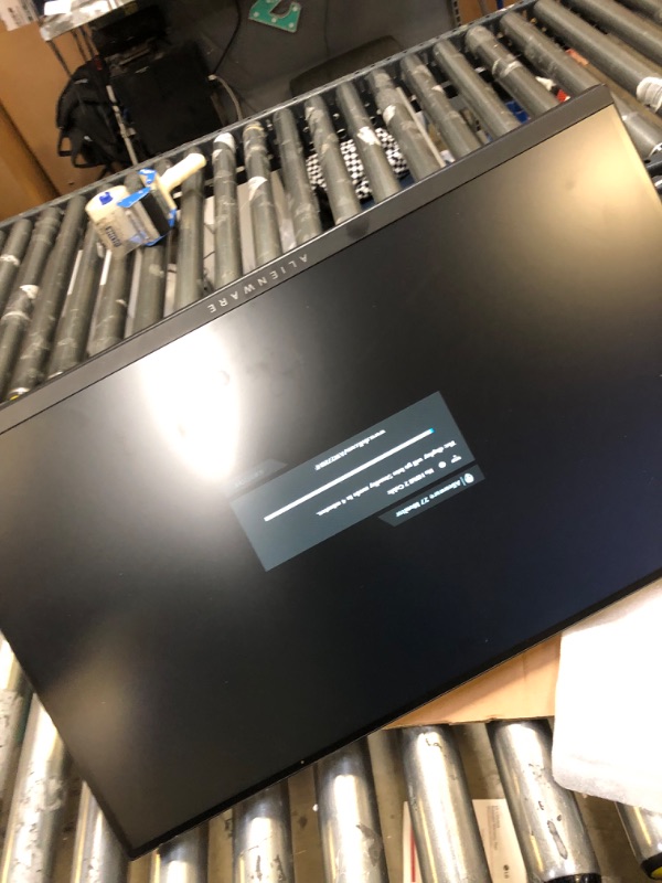 Photo 5 of Alienware 240Hz Gaming Monitor 27 Inch with FHD (Full HD 1920 x 1080) Display, IPS Technology, 1ms Response Time, Lunar Light - AW2720HF---there are some finger prints on the screen 