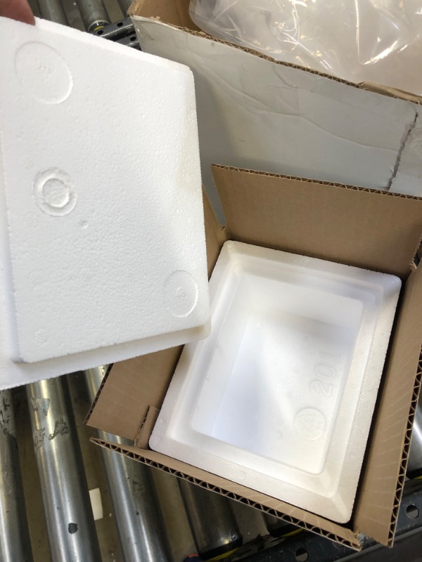 Photo 2 of BOX USA Shipping Kits Small, 6"L x 4.5"W x 3"H  Insulated Shipment Kit Containing White Corrugated Carton with Lid for Packing, Shipping and Storage