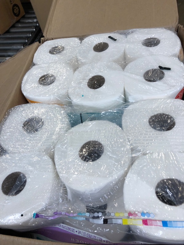 Photo 1 of Angel Soft® Toilet Paper with Fresh Lavender Scent, 48 Mega Rolls = 192 Regular Rolls, 2-Ply Bath Tissue *one roll missing out of packaging*