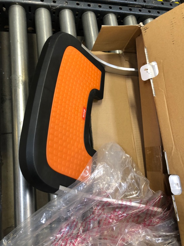 Photo 3 of Diono Quantum Hop N Roll Buggy Board, Detachable Ride Along Stroller Platform Glider Board with Clip N Go System, Orange