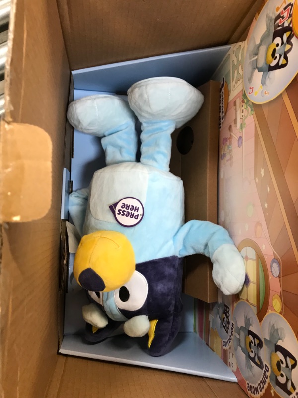 Photo 3 of Bluey Dance and Play 14" Animated Plush | Over 55 Phrases and Songs, Multicolor-----out of the box new 