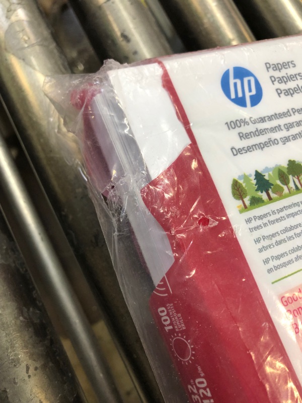 Photo 3 of HP Paper Printer | 8.5 x 11 Paper | Premium 32 lb | 1 Ream - 500 Sheets | 100 Bright | Made in USA - FSC Certified | 113100R 1 Ream | 500 Sheets Premium32
NEW - OPEN PACKAGE