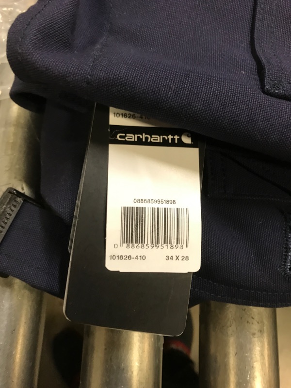 Photo 3 of Carhartt FR Duck Bib Lined Overall. 34x28, Dark Blue