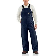 Photo 1 of Carhartt FR Duck Bib Lined Overall. 34x28, Dark Blue