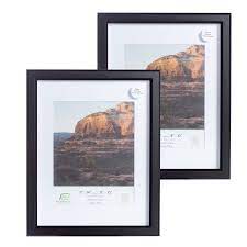 Photo 1 of 21"x25" Black MDF Wood Multi-Pack Gunnabo Picture Frames, Matted
