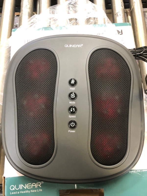 Photo 3 of QUINEAR Foot Massager with Heat, Infrared Heated Shiatsu Foot Massage Machine- Electric Kneading Feet Massager for Plantar Fasciitis Arthritis Pain Relief