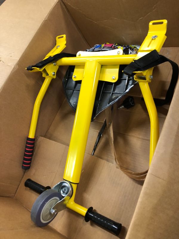 Photo 2 of Hiboy HC-01 Hoverboard Kart Seat Attachment Accessory for 6.5" 8" 10" Two Wheel Self Balancing Scooter Yellow