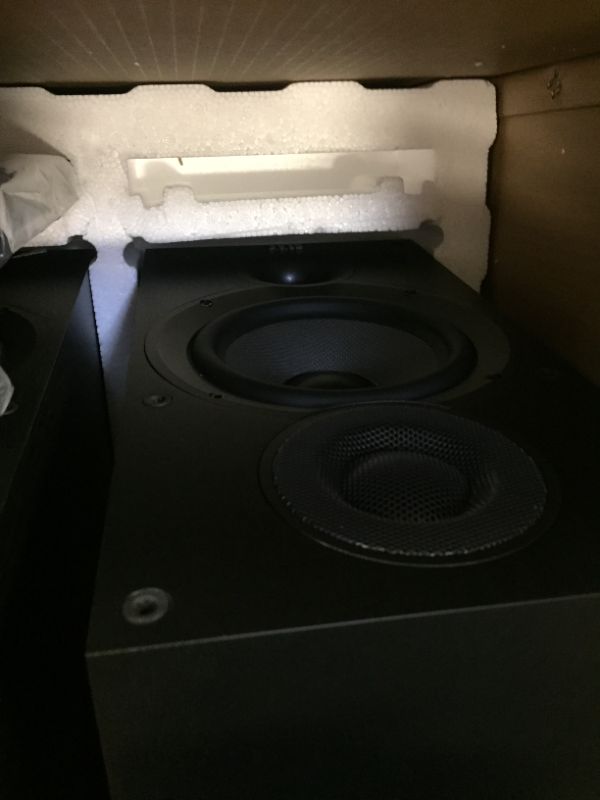 Photo 6 of ELAC Debut 2.0 B6.2 Bookshelf Speakers, Black (Pair) & Debut 2.0 C6.2 Center Speaker, Black Speakers + C6.2 Center Speaker**ONLY HAS 2 SPEAKERS**SEE PHOTOS**