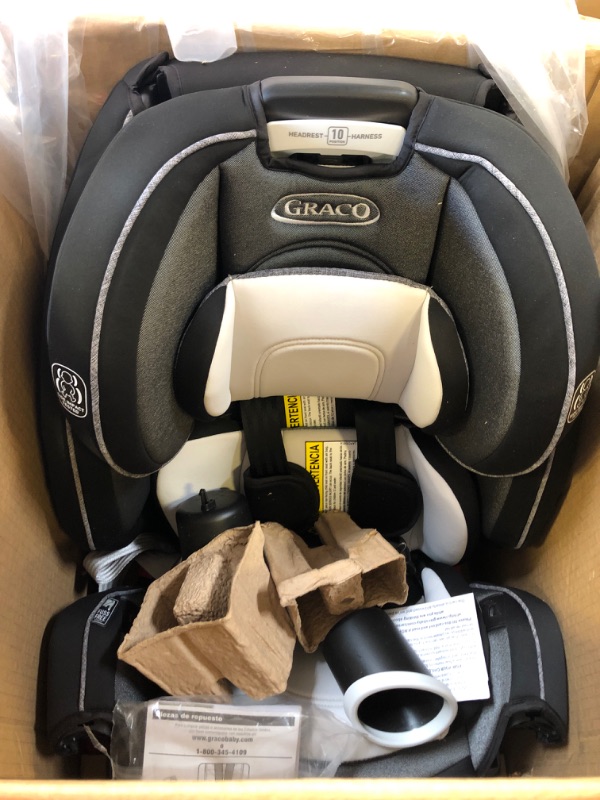 Photo 4 of Graco 4Ever DLX 4 in 1 Car Seat, Infant to Toddler Car Seat, with 10 Years of Use, Fairmont , 20x21.5x24 Inch (Pack of 1)
