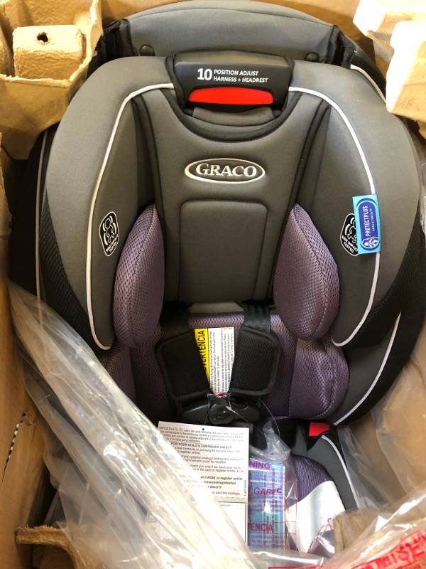 Photo 3 of Graco SlimFit 3 in 1 Car Seat, Slim & Comfy Design Saves Space in Your Back Seat, Annabelle, 1 Count (Pack of 1)
