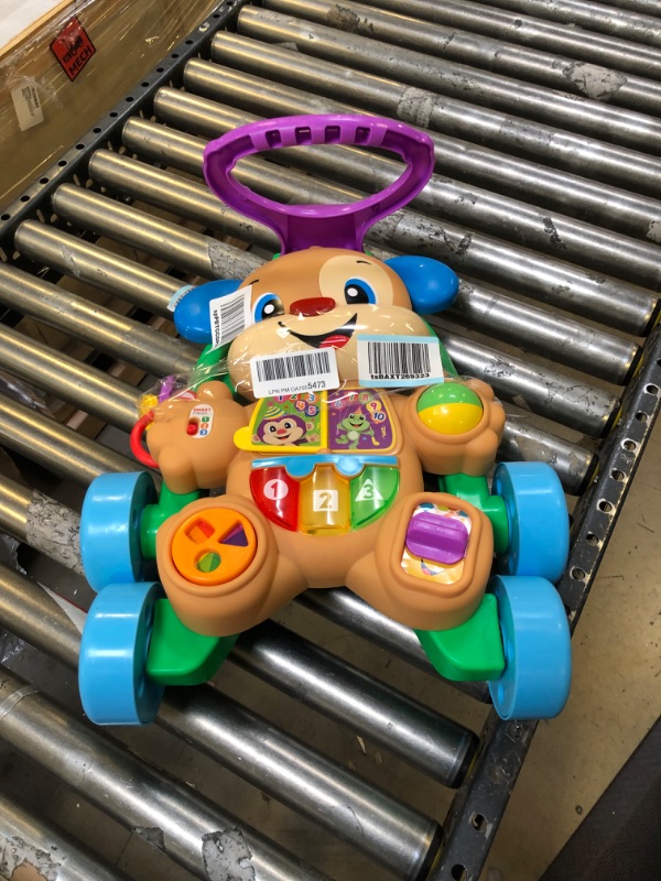 Photo 1 of Fisher-Price Laugh & Learn Baby Walker and Musical Learning Toy with Smart Stages Educational Content, Learn with Puppy? Puppy Walker
