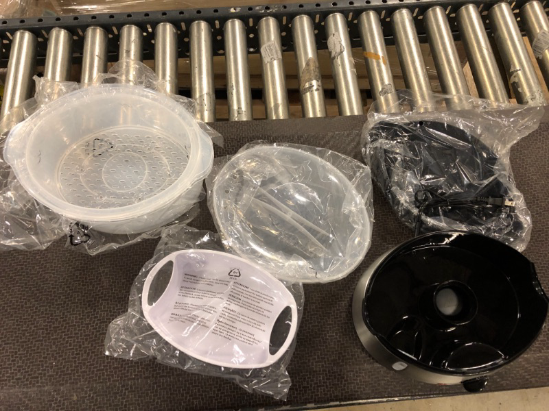 Photo 1 of Elite Gourmet EST4401 Electric Food Vegetable Steamer with BPA-Free 3 Tier Stackable, Nested Basket Trays, Auto Shut-off 60-min Timer, 800W, 9.5 Quart, Stainless Steel Old Version